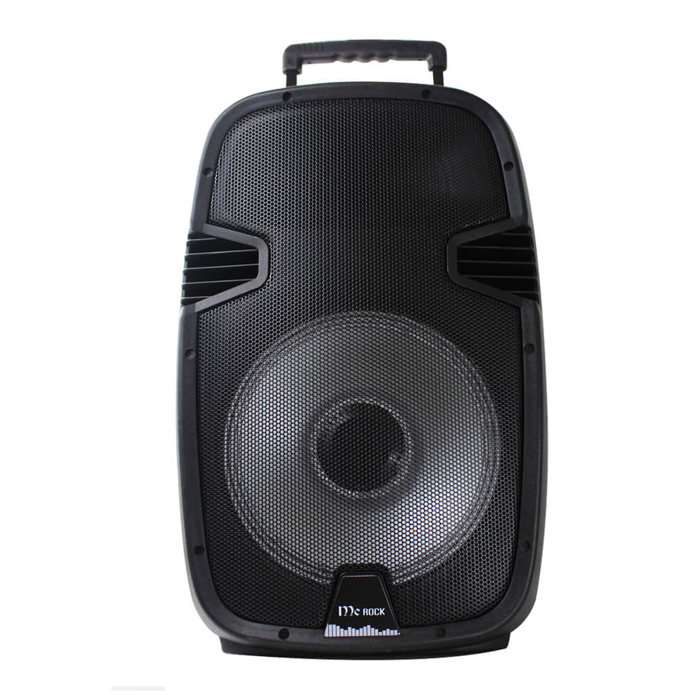 ลำโพงบลูทูธ 15 นิ้ว แถมไมค์ไร้สาย MCROCK รุ่น DHT-730DF(A15) พร้อมแบตเตอรี่และล้อลาก_5